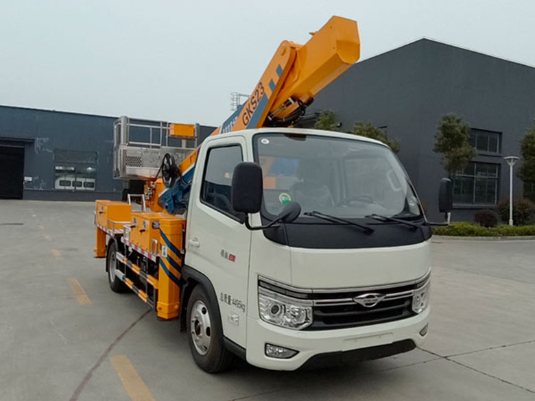 福田藍牌國六23米伸縮臂式高空作業(yè)車價格？